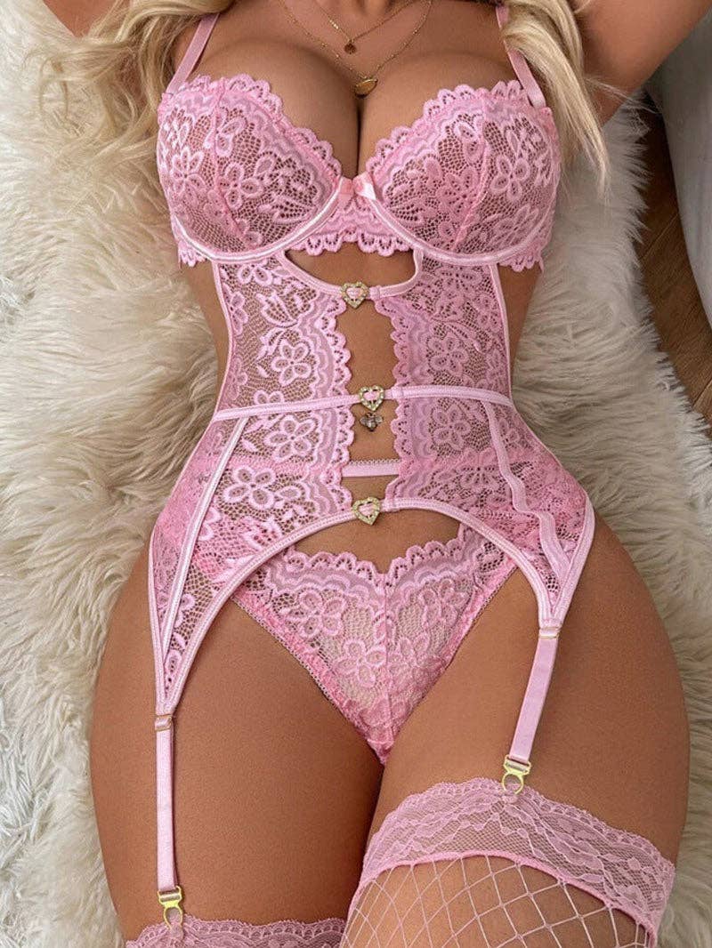 The Duchess Bustier Garter Set